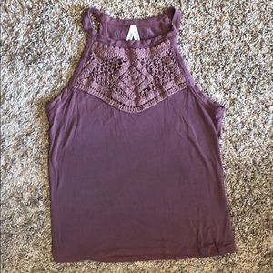Lace halter top